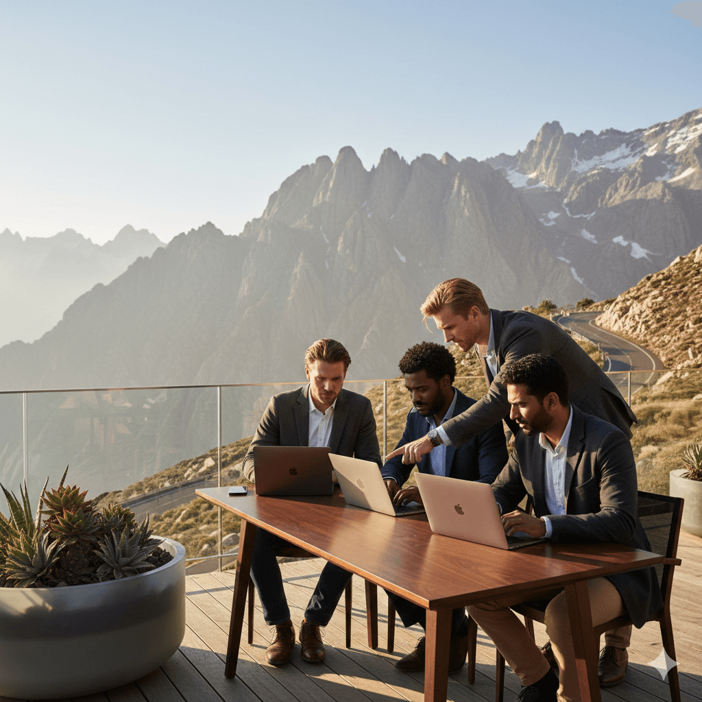 Professional handshake partnership